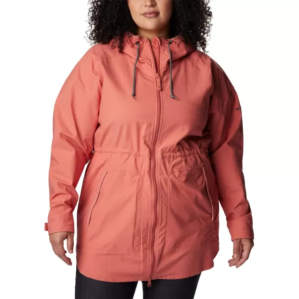 Columbia Womens Sage Lake Long Lined JacketDark Coral