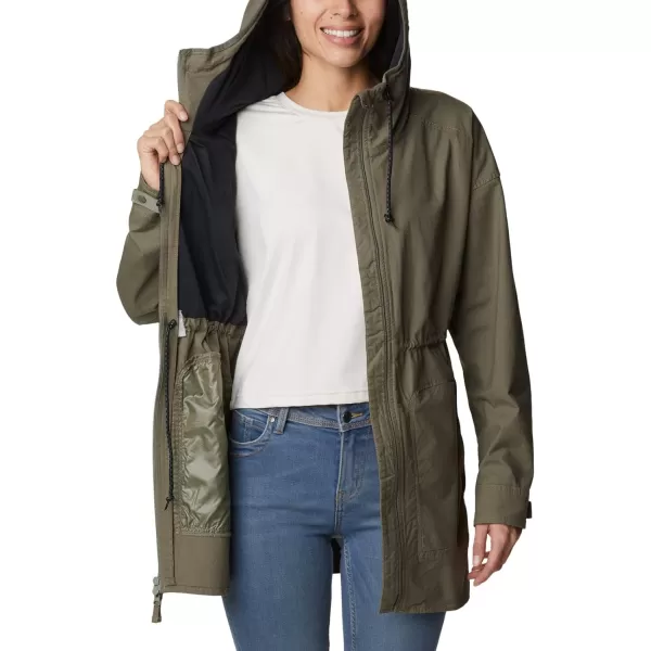 Columbia Womens Sage Lake Long Lined JacketStone Green