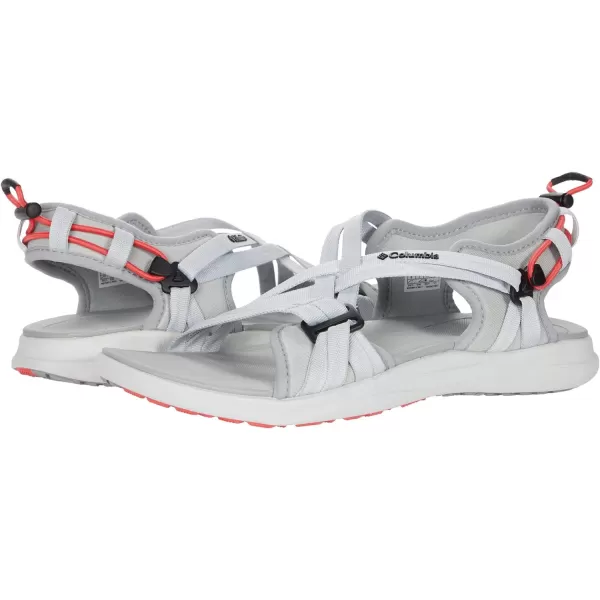 Columbia Womens Sandal SportGrey IceRed Coral