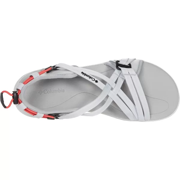 Columbia Womens Sandal SportGrey IceRed Coral