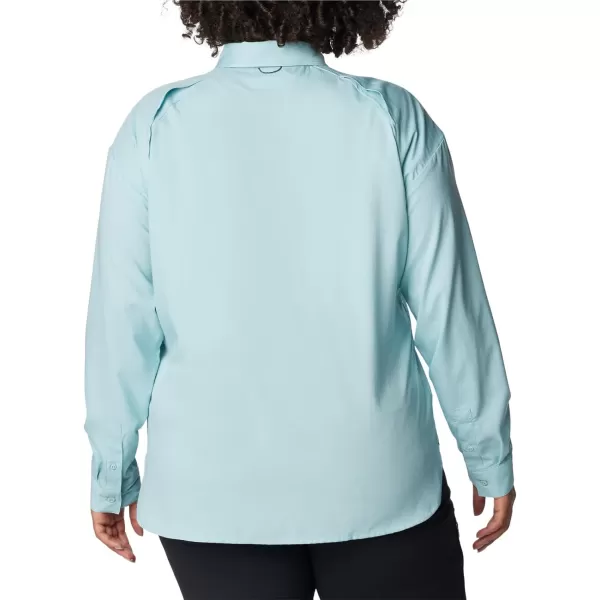 Columbia Womens Silver Ridge Utility Long Sleeve ShirtAqua Haze