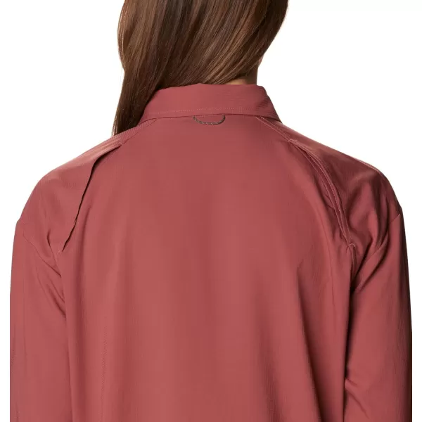 Columbia Womens Silver Ridge Utility Long Sleeve ShirtBeetroot