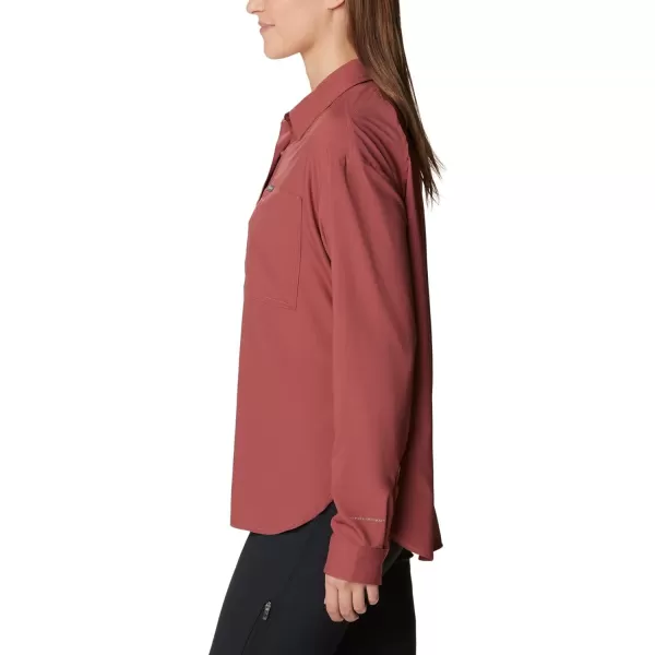 Columbia Womens Silver Ridge Utility Long Sleeve ShirtBeetroot