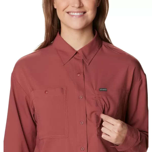 Columbia Womens Silver Ridge Utility Long Sleeve ShirtBeetroot