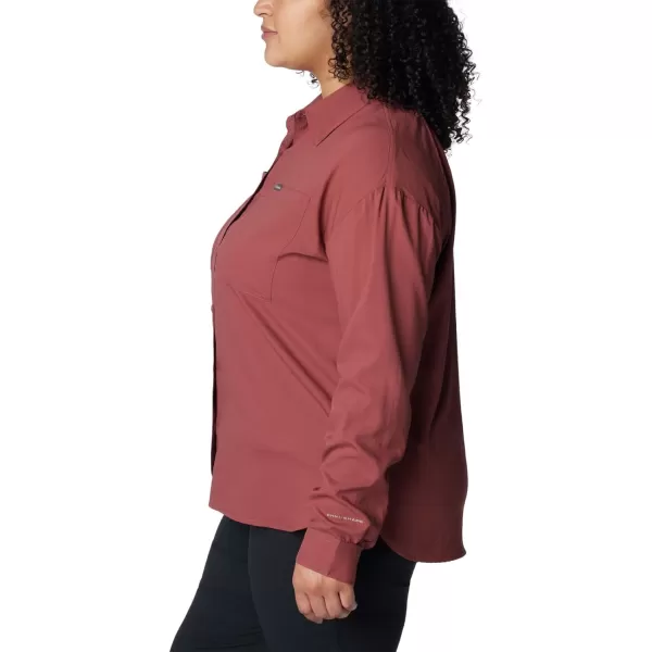 Columbia Womens Silver Ridge Utility Long Sleeve ShirtBeetroot