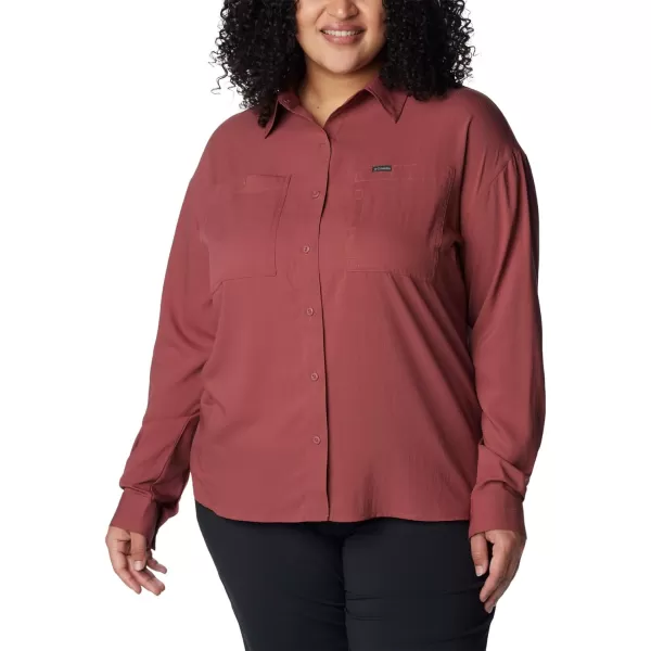 Columbia Womens Silver Ridge Utility Long Sleeve ShirtBeetroot