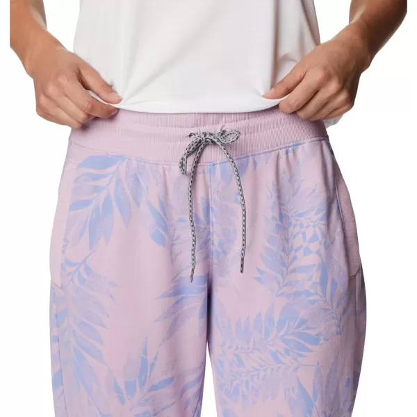 Columbia Womens Slack Water French Terry JoggerSerenityPalmetto Print