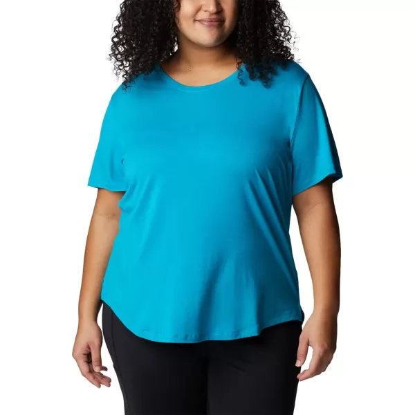 Columbia Womens Slack Water Knit Tee IiOcean Teal