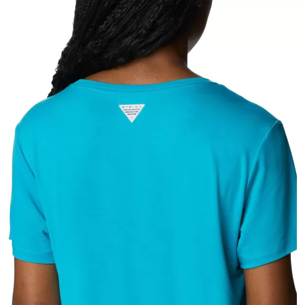 Columbia Womens Slack Water Knit Tee IiOcean Teal