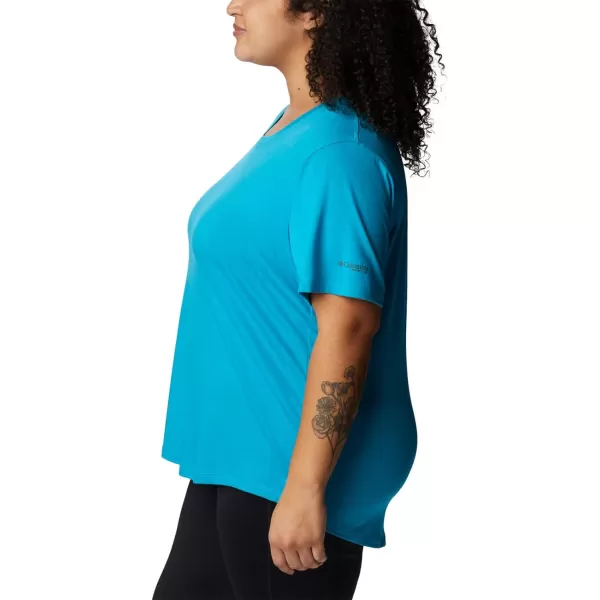 Columbia Womens Slack Water Knit Tee IiOcean Teal