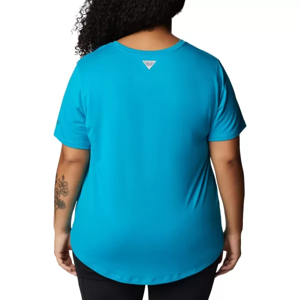 Columbia Womens Slack Water Knit Tee IiOcean Teal