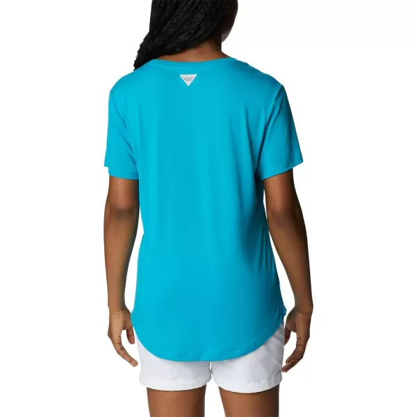 Columbia Womens Slack Water Knit Tee IiOcean Teal