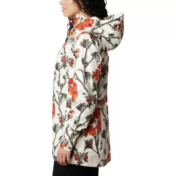 Columbia Womens Splash a Little Ii JacketChalk Botanica Print