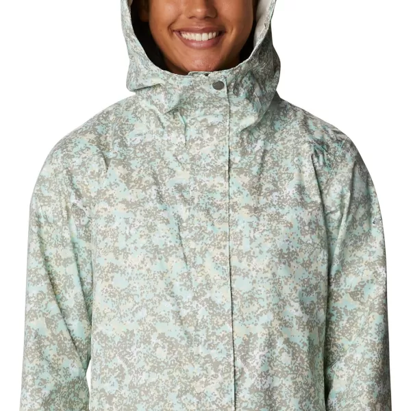 Columbia Womens Splash a Little Ii JacketChalk Dotty Disguise Print