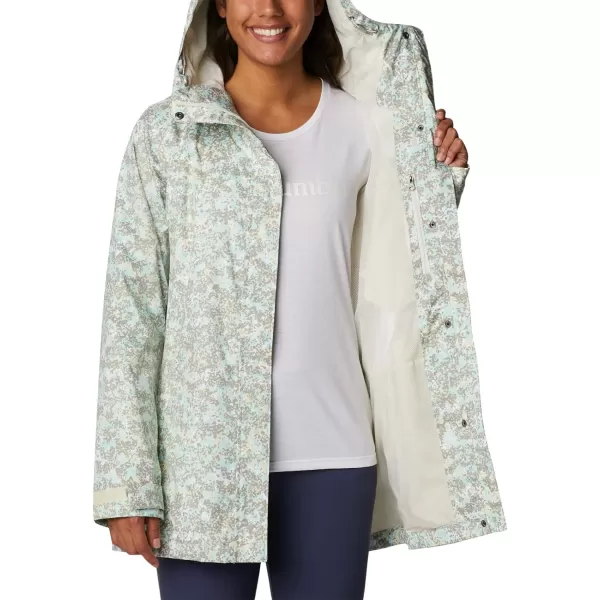 Columbia Womens Splash a Little Ii JacketChalk Dotty Disguise Print