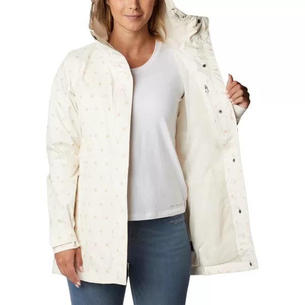 Columbia Womens Splash a Little Ii JacketChalk Swell Dots Print