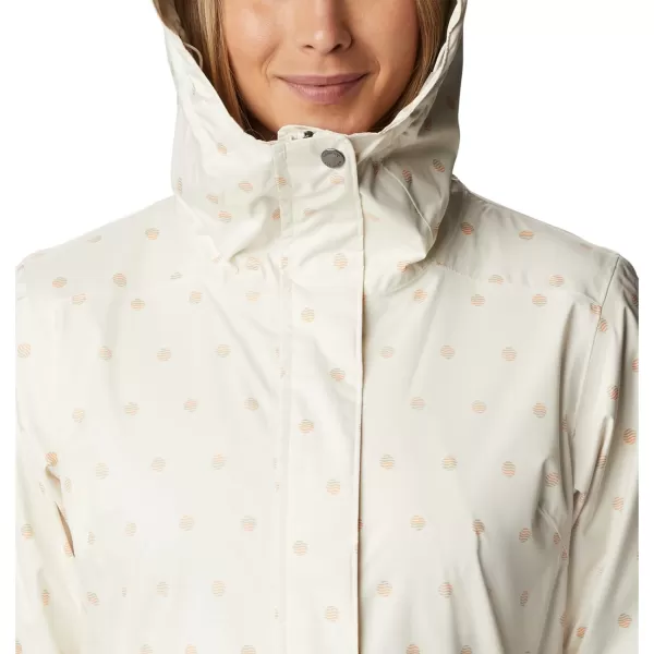 Columbia Womens Splash a Little Ii JacketChalk Swell Dots Print