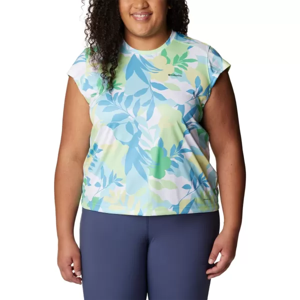 Columbia Womens Summerdry Short Sleeve Printed TeeKey WestFloriated