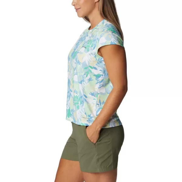 Columbia Womens Summerdry Short Sleeve Printed TeeKey WestFloriated