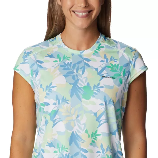 Columbia Womens Summerdry Short Sleeve Printed TeeKey WestFloriated