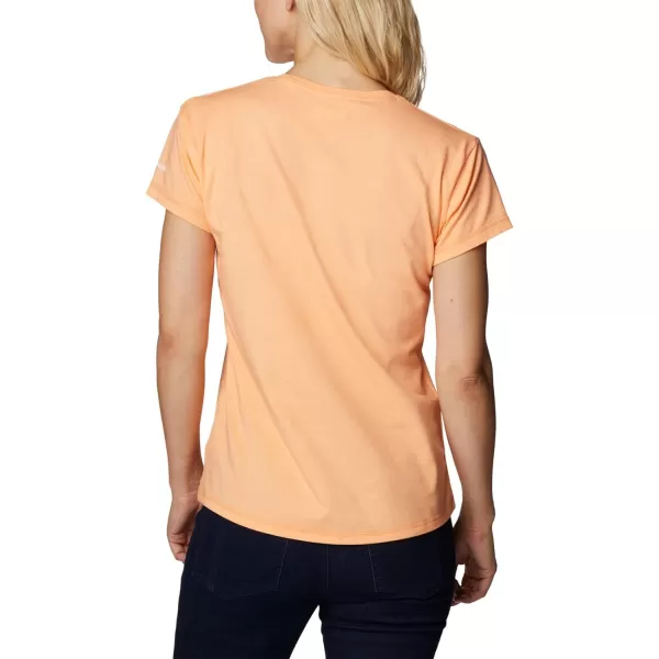 Columbia Womens Sun Trek Short Sleeve TeePeach Heather