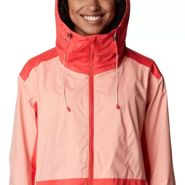 Columbia Womens Sunrise Ridge JacketRed HibiscusCoral Reef