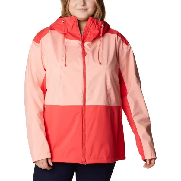 Columbia Womens Sunrise Ridge JacketRed HibiscusCoral Reef