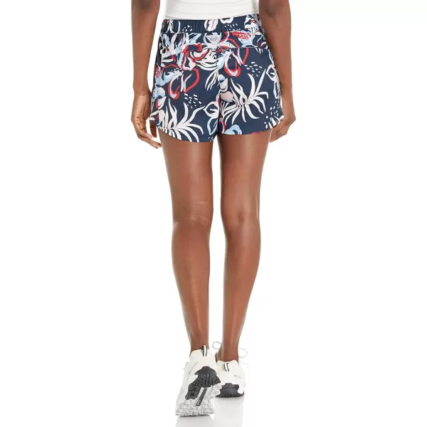 Columbia Womens Super Tamiami Pullon ShortCollegiate Navy Tropic Multilines