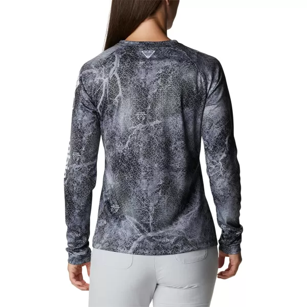 Columbia Womens Super Tidal Tee Long SleeveBlack Realtree Mako