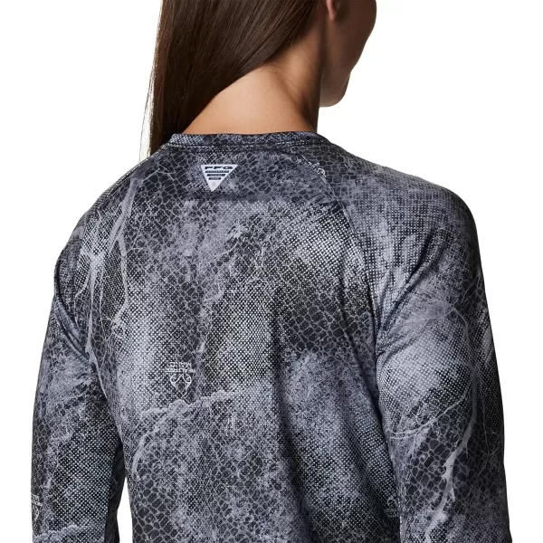 Columbia Womens Super Tidal Tee Long SleeveBlack Realtree Mako