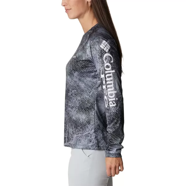 Columbia Womens Super Tidal Tee Long SleeveBlack Realtree Mako