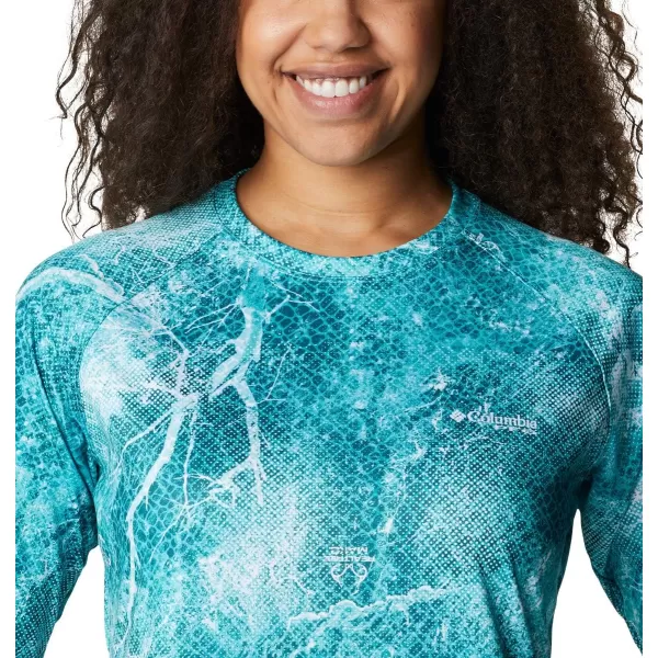 Columbia Womens Super Tidal Tee Long SleeveDolphin Realtree Mako