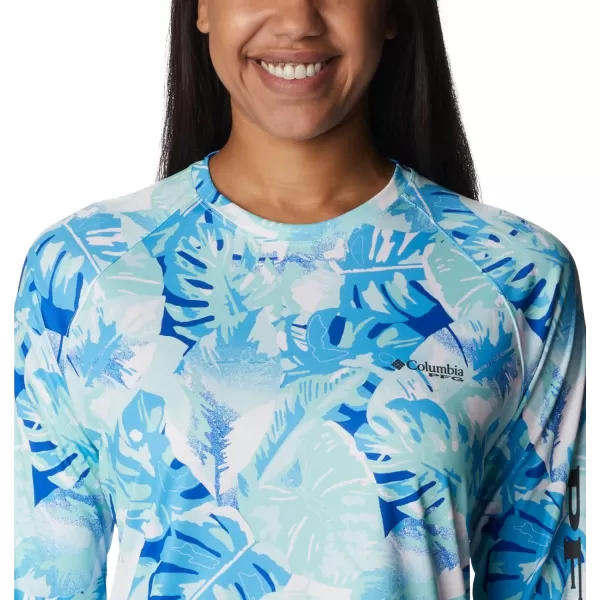 Columbia Womens Super Tidal Tee Long SleeveGulf Stream Philo Palms