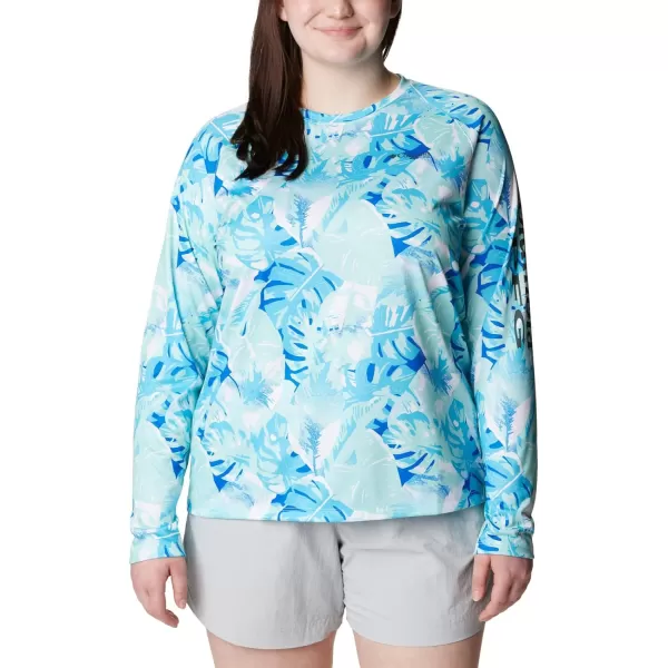 Columbia Womens Super Tidal Tee Long SleeveGulf Stream Philo Palms