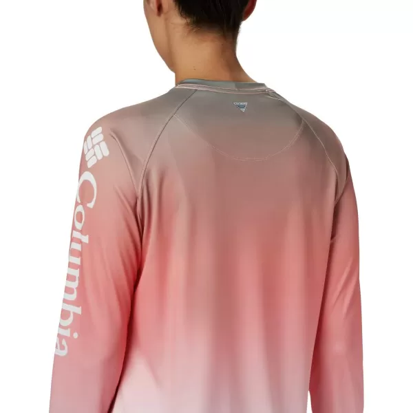 Columbia Womens Super Tidal Tee Long SleeveTiki Pink Gradient