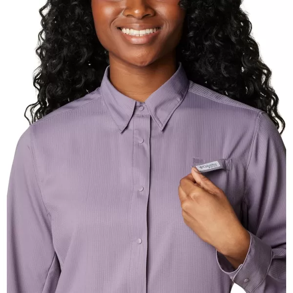 Columbia Womens Tamiami Ii Long Sleeve ShirtGranite Purple