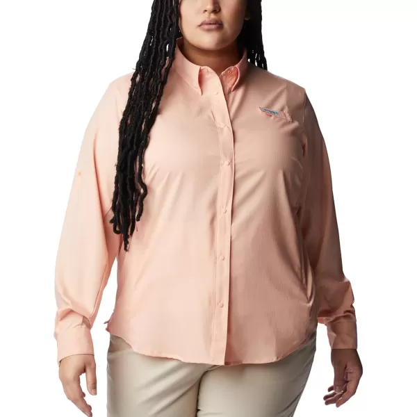 Columbia Womens Tamiami Ii Long Sleeve ShirtLight Coral