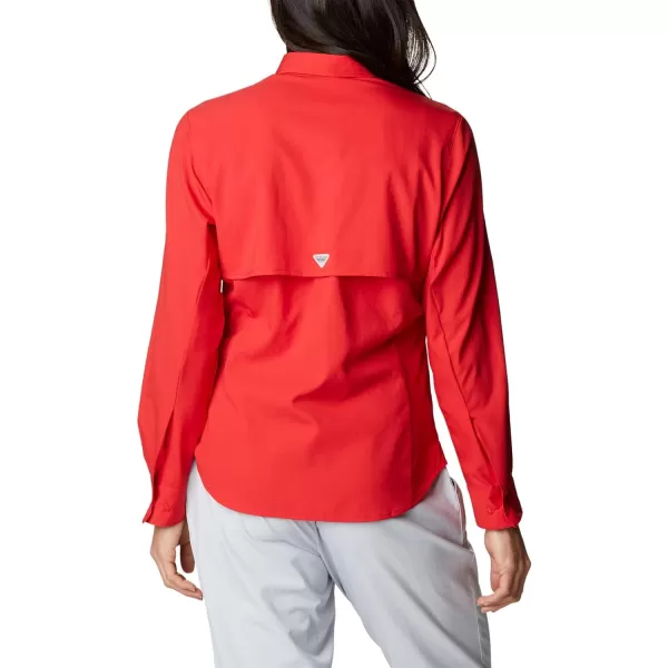 Columbia Womens Tamiami Ii Long Sleeve ShirtRed Spark