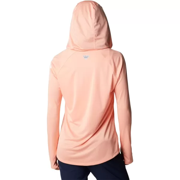 Columbia Womens Tidal Tee Heather HoodieTiki Pink HeatherWhite Logo