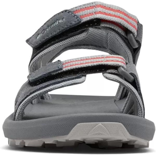 Columbia Womens Trailstorm Hiker 2 Strap Sport SandalGraphiteRed Hibiscus