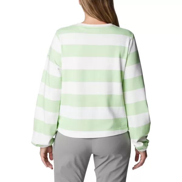 Columbia Womens Trek Seasonal Ft Graphic CrewKey WestRugby Stripe