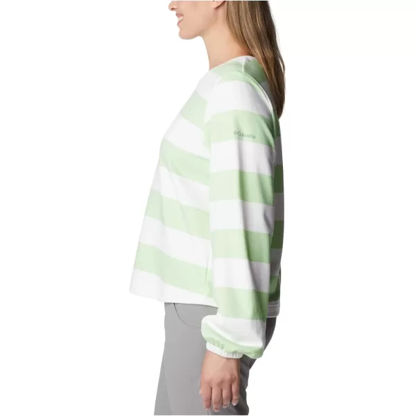 Columbia Womens Trek Seasonal Ft Graphic CrewKey WestRugby Stripe