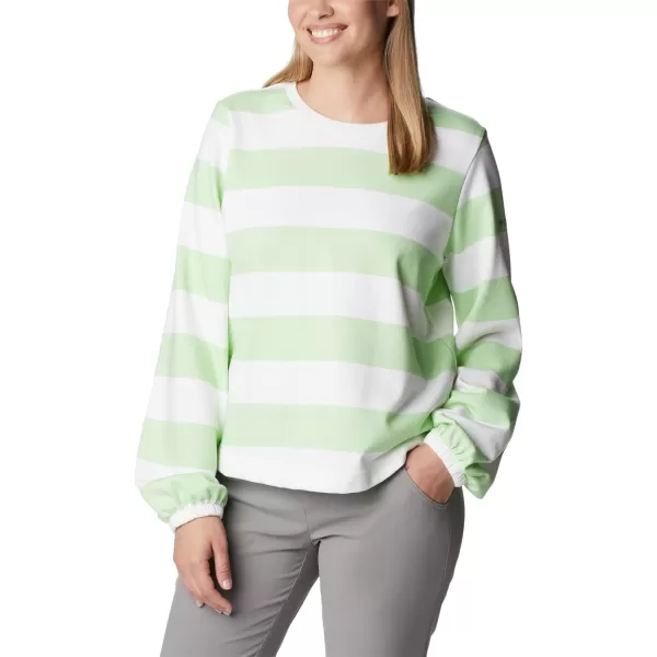 Columbia Womens Trek Seasonal Ft Graphic CrewKey WestRugby Stripe