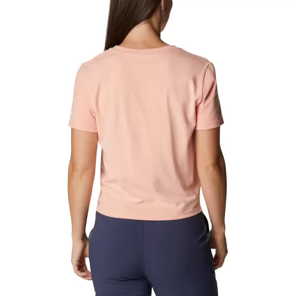 Columbia Womens Trek Ss TeeCoral Reef Heather
