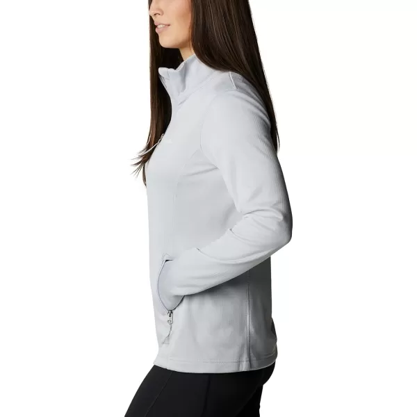 Columbia Womens W Park View Grid Fleece Full ZipCirrus GreyHeather