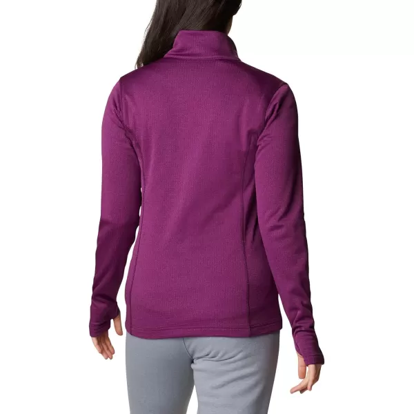 Columbia Womens W Park View Grid Fleece Full ZipPlum Heather