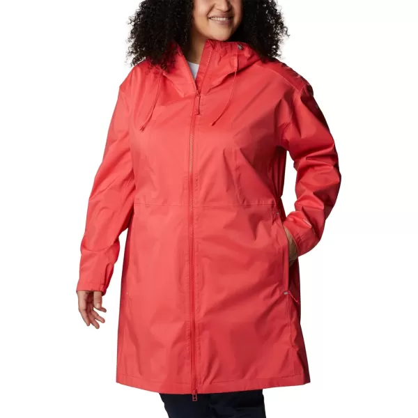 Columbia Womens Weekend Adventure Long ShellRed Hibiscus