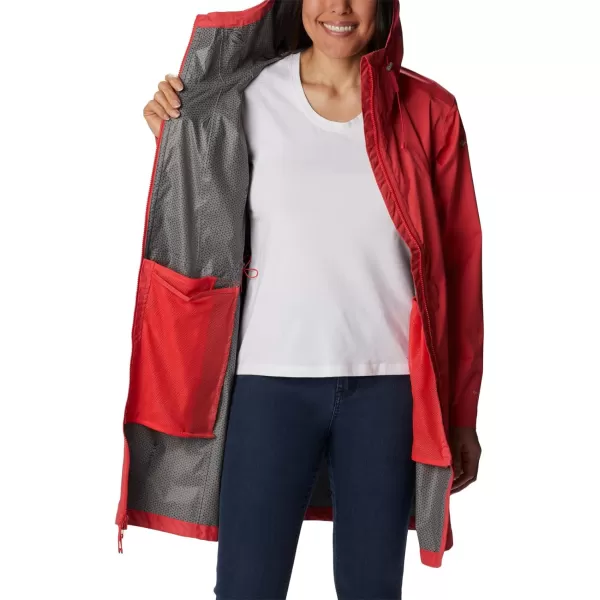 Columbia Womens Weekend Adventure Long ShellRed Hibiscus