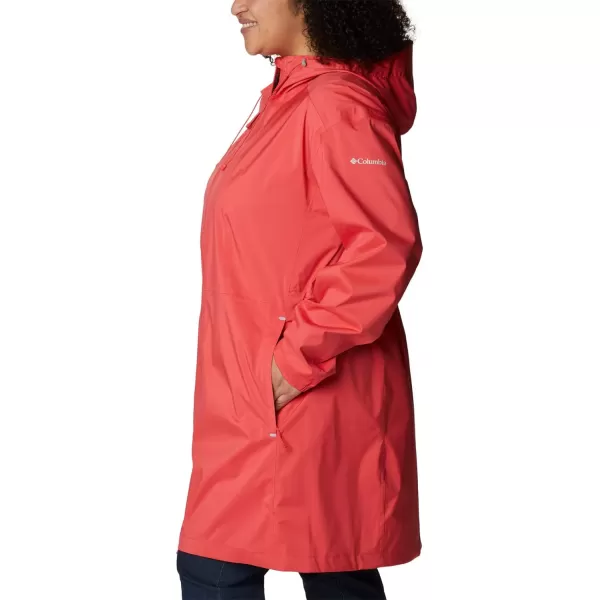 Columbia Womens Weekend Adventure Long ShellRed Hibiscus