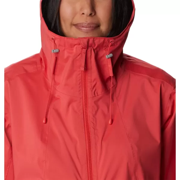 Columbia Womens Weekend Adventure Long ShellRed Hibiscus